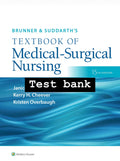 Test bank Brunner & Suddarth's Textbook of Medical-Surgical Nursing 15th Edition by Hinkle